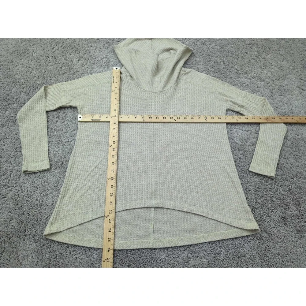 Lucky Brand Pullover Womens Small Beige Cowl Neck‎ Draped Knit Lightweight